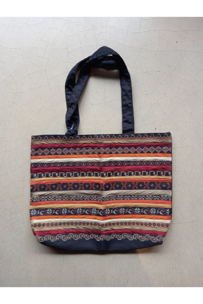 Signature X-Stitch Tote Bag - Earth